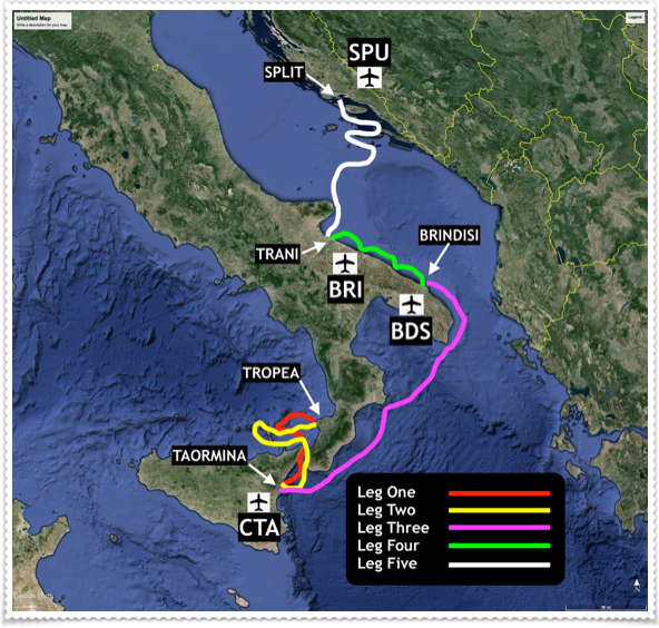 S/Y Geja 2024 Route photo